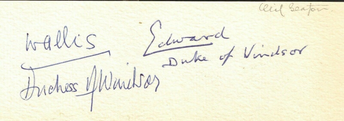 Royalty. Edward VIII. Photograph by Cecil Beaton of Edward VIII as Duke of Windsor, and his wife - 5