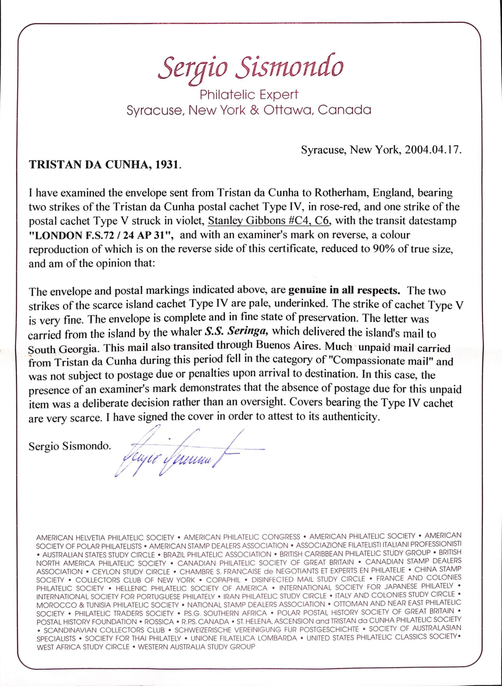 Tristan Da Cunha 1931 - 4