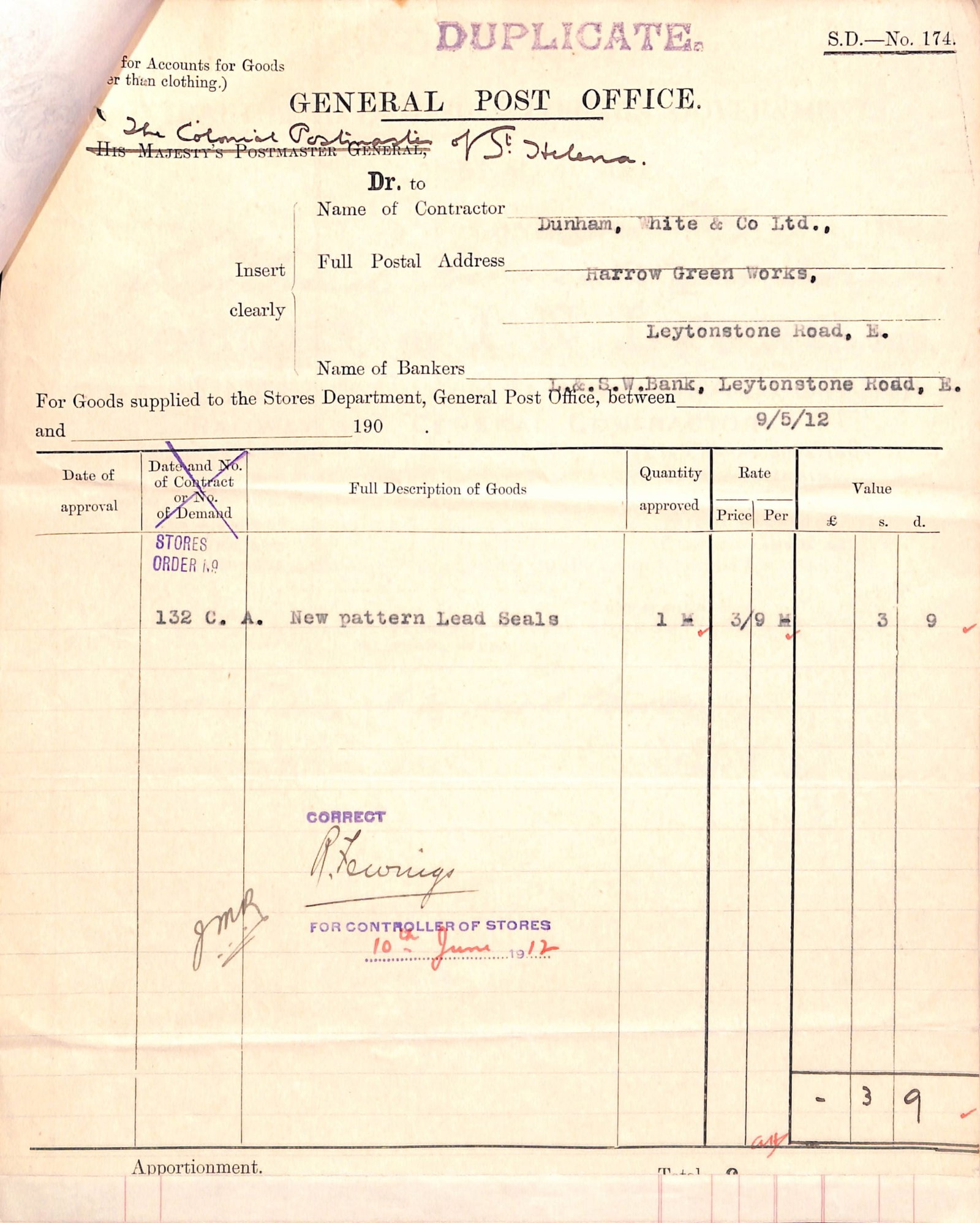 Saint Helena 1912 - 3