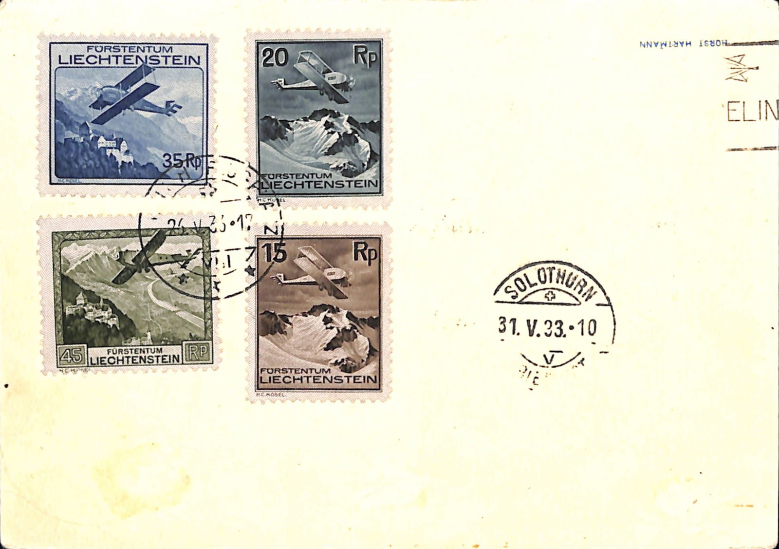 Zeppelins / Liechtenstein 1933 - 2