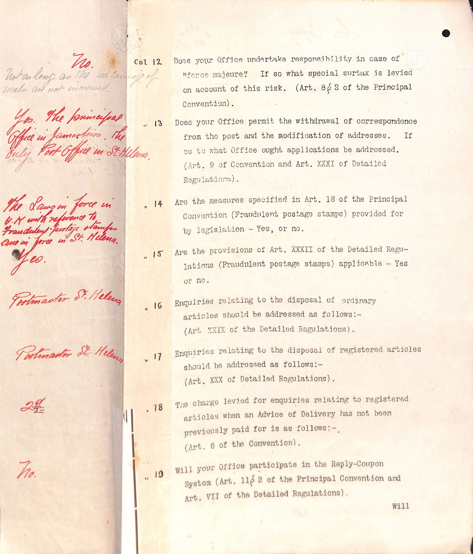 Saint Helena / Universal Postal Union 1907 - 4