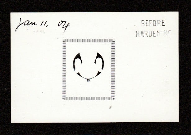 Zanzibar 1904: Title: Zanzibar 1904 Description: Die Proof of the flags and border, used for the 1904 issue rupee stamps, in black on white glazed card stamped "BEFORE/HARDENING", dated "Jan 11. 04" in