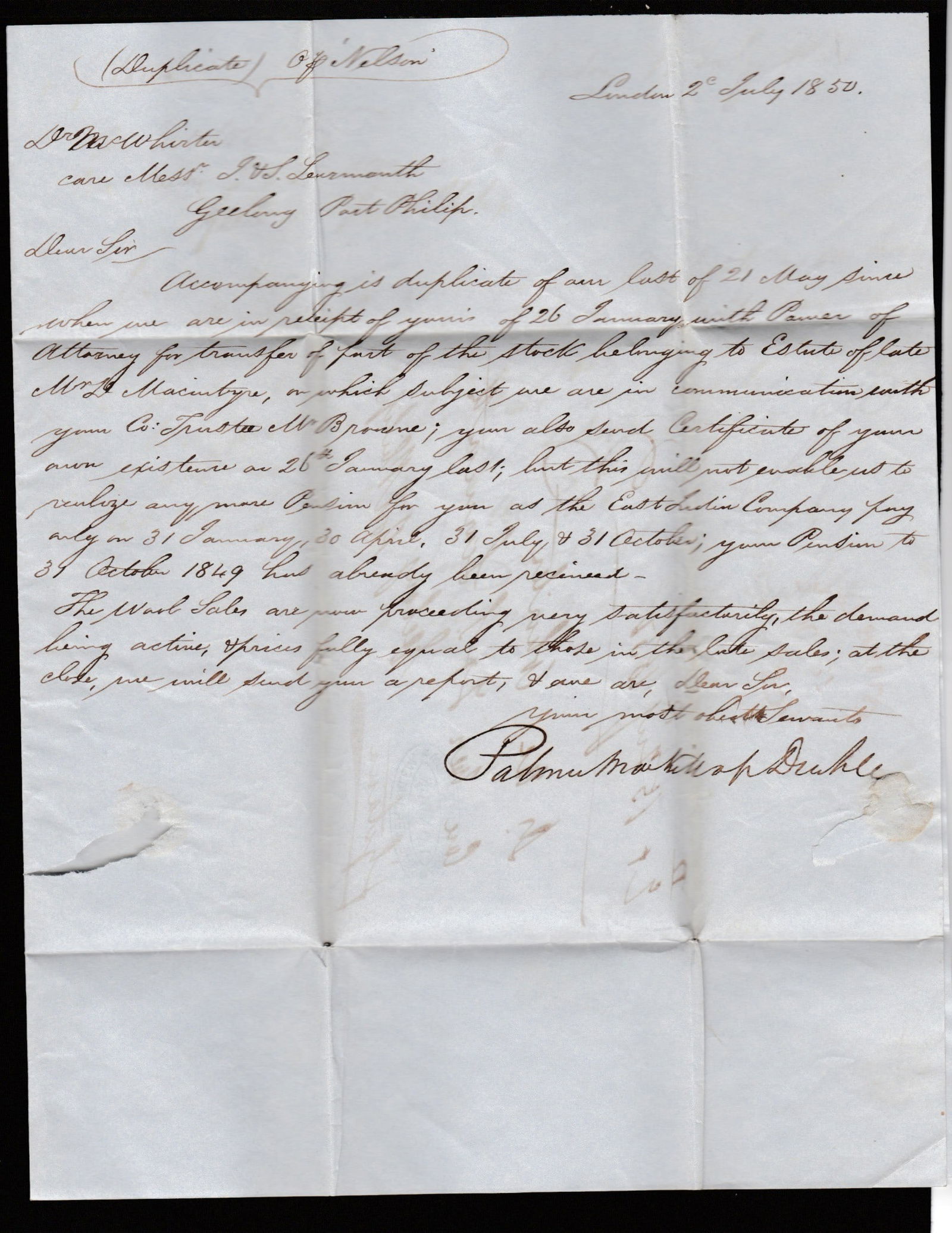 Great Britain - Australia 1850 - 4