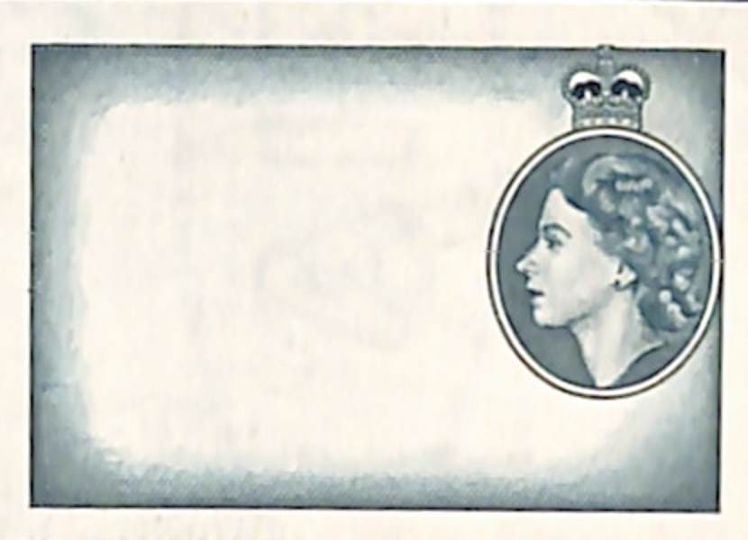 Tristan Da Cunha 1954: Title: Tristan Da Cunha 1954 Description: DIE PROOF of the Queen's head and frame printed in blue-green on thin watermarked paper. A unique De La Rue proof. Delivery option: Collection &