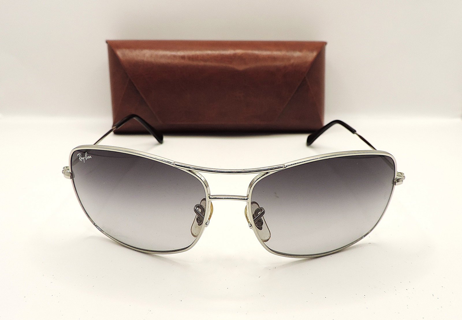 Ray-Ban Aviator Silver Frame Unisex Sunglasses - 10