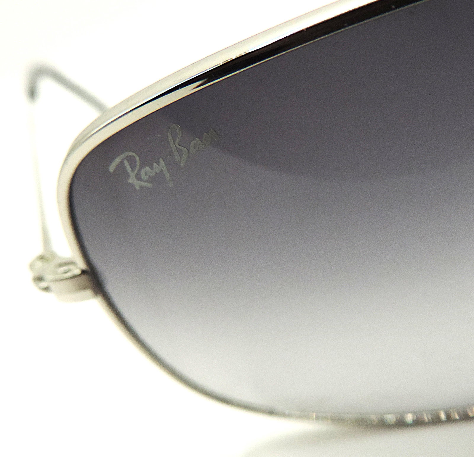 Ray-Ban Aviator Silver Frame Unisex Sunglasses - 7