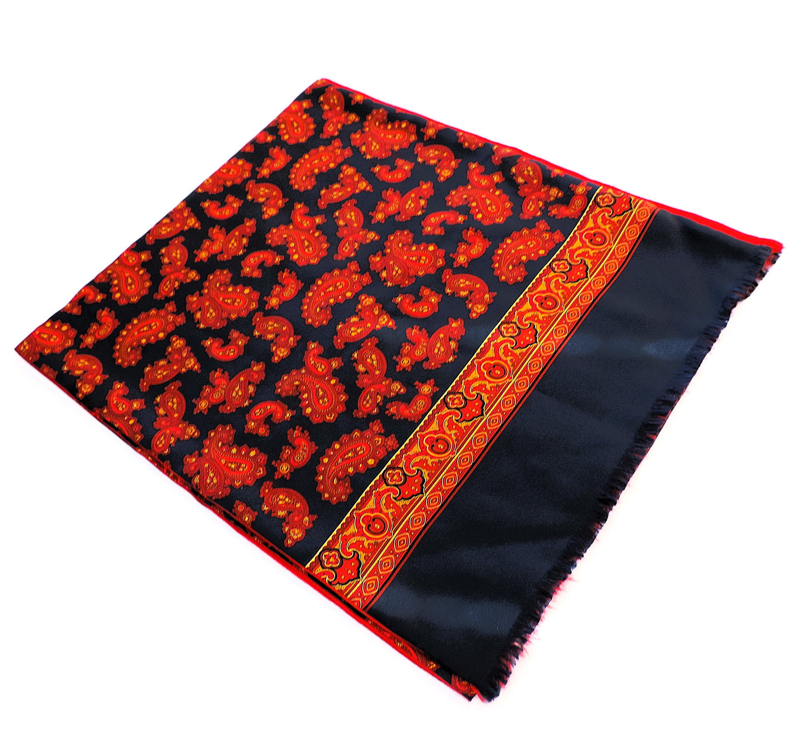 'New' Men's Made In Italy Designer Silk Scarf - 3