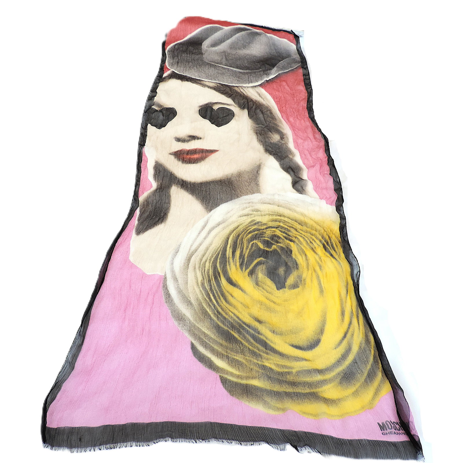 Vintage Moschino Silk Scarf 172x60cm - 2