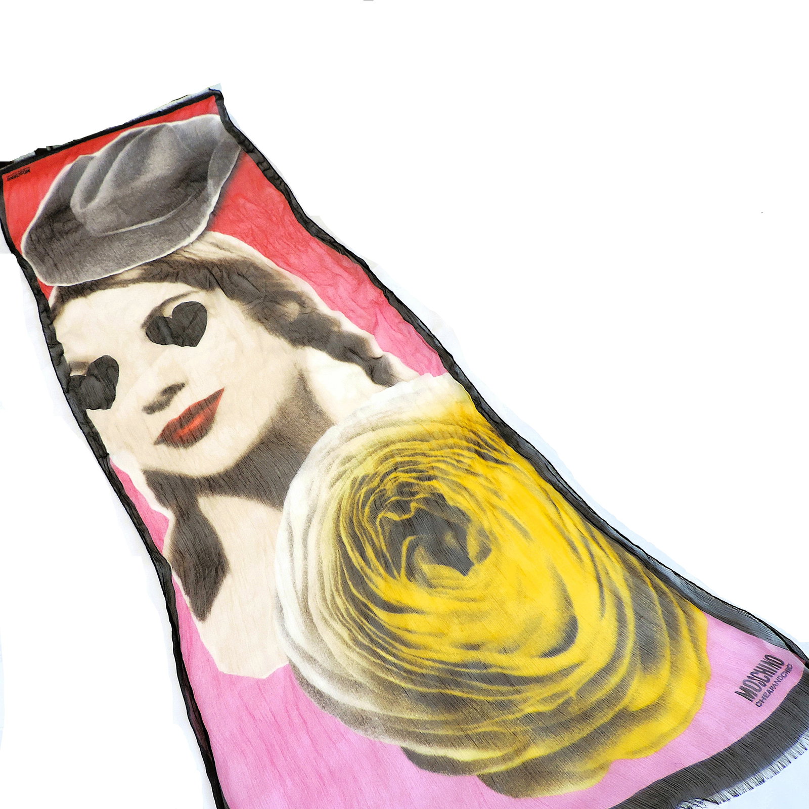 Vintage Moschino Silk Scarf 172x60cm - 8