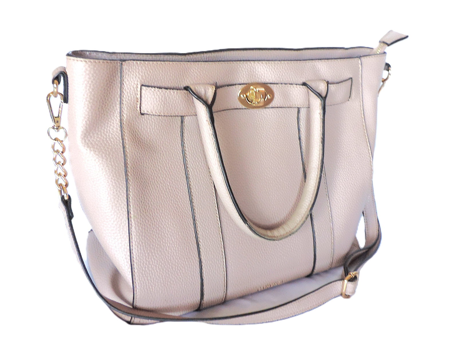CARVELA Dusty Pink Twin Handled Tote Bag - 2