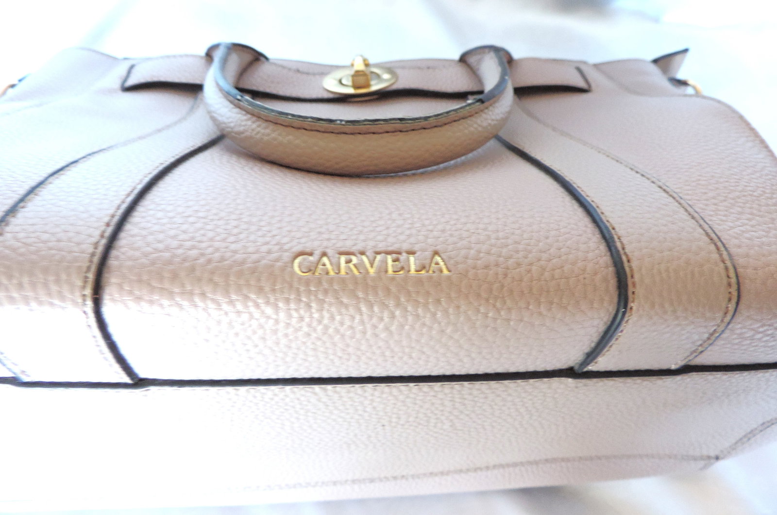 CARVELA Dusty Pink Twin Handled Tote Bag - 5