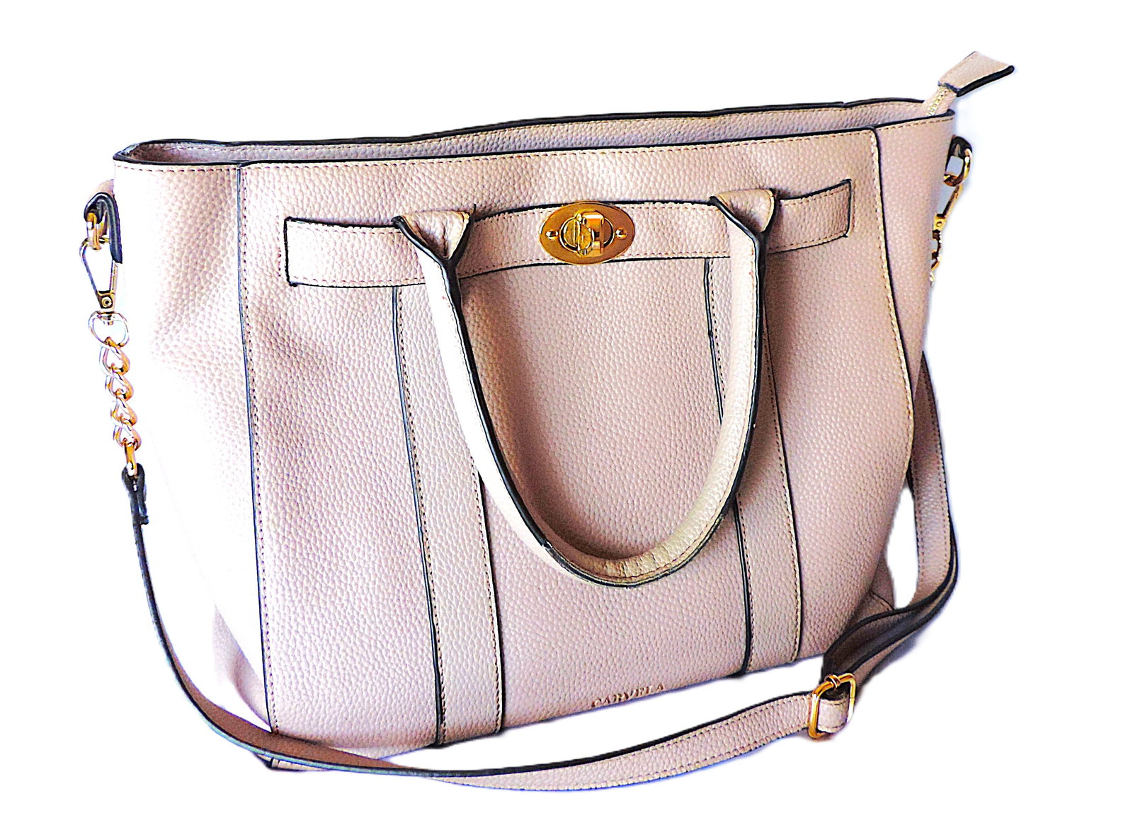 CARVELA Dusty Pink Twin Handled Tote Bag - 9