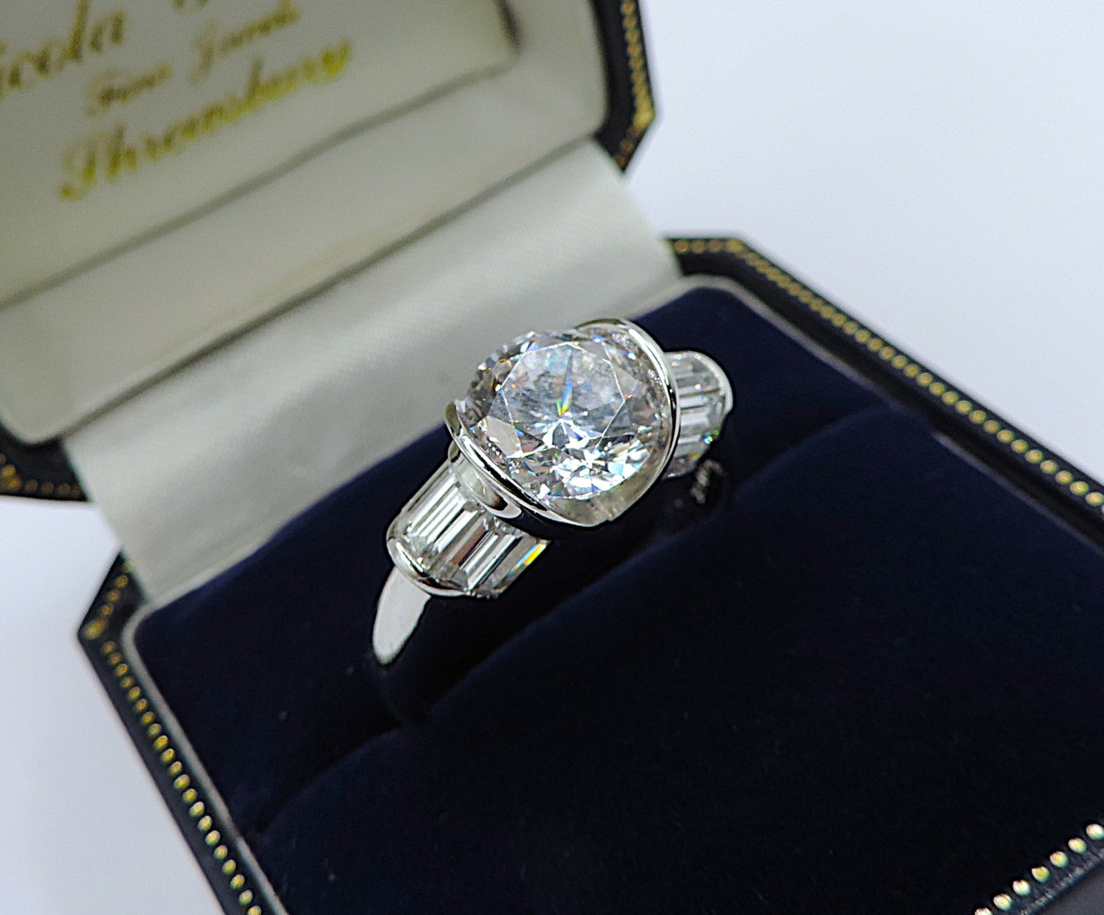 Sterling Silver 12CT Lab-Created Diamond Ring New With Gift Box - 6