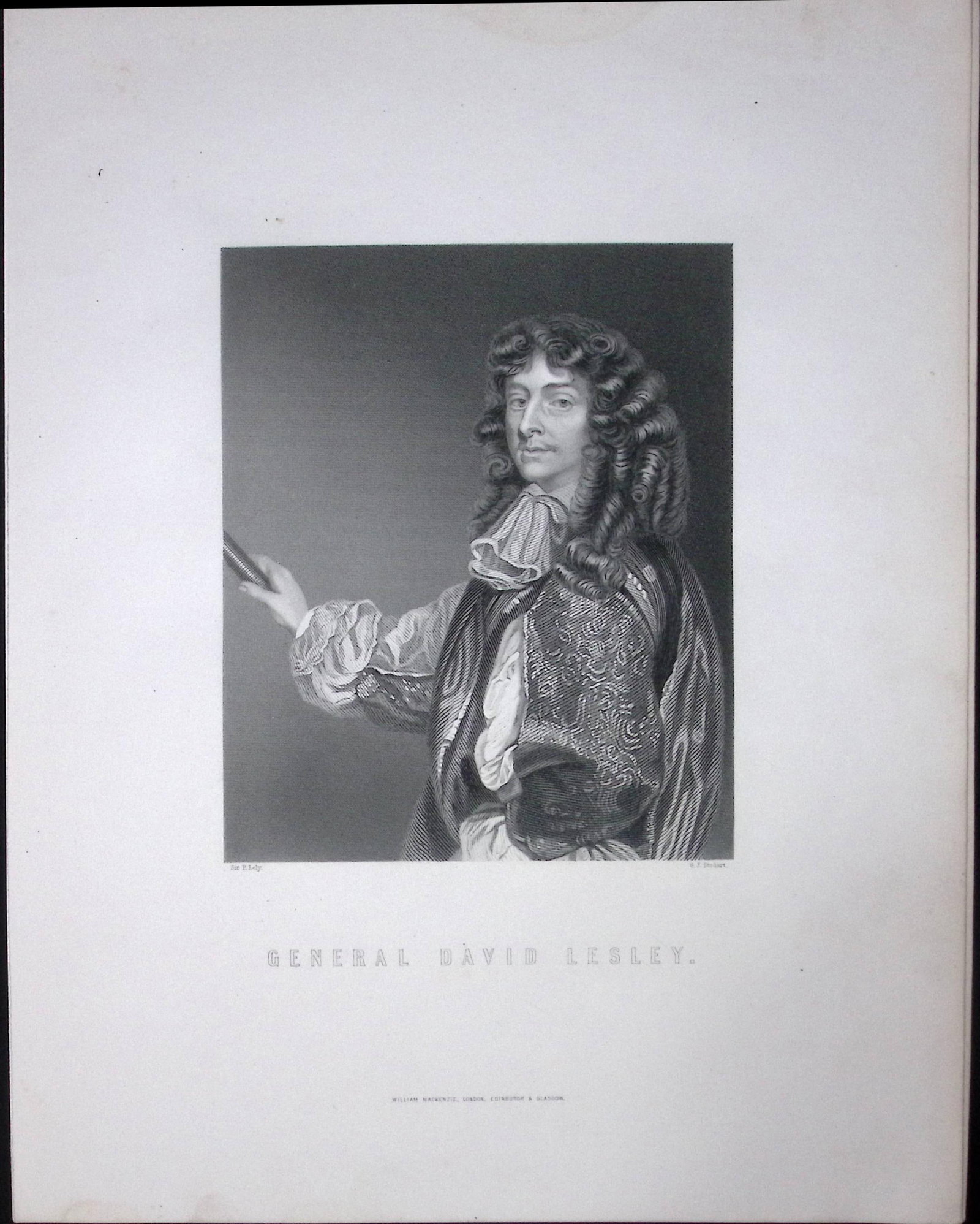 General David Lesley Scotland 1873 Antique 152 Years-Old Engraving-42 (1 of 2)