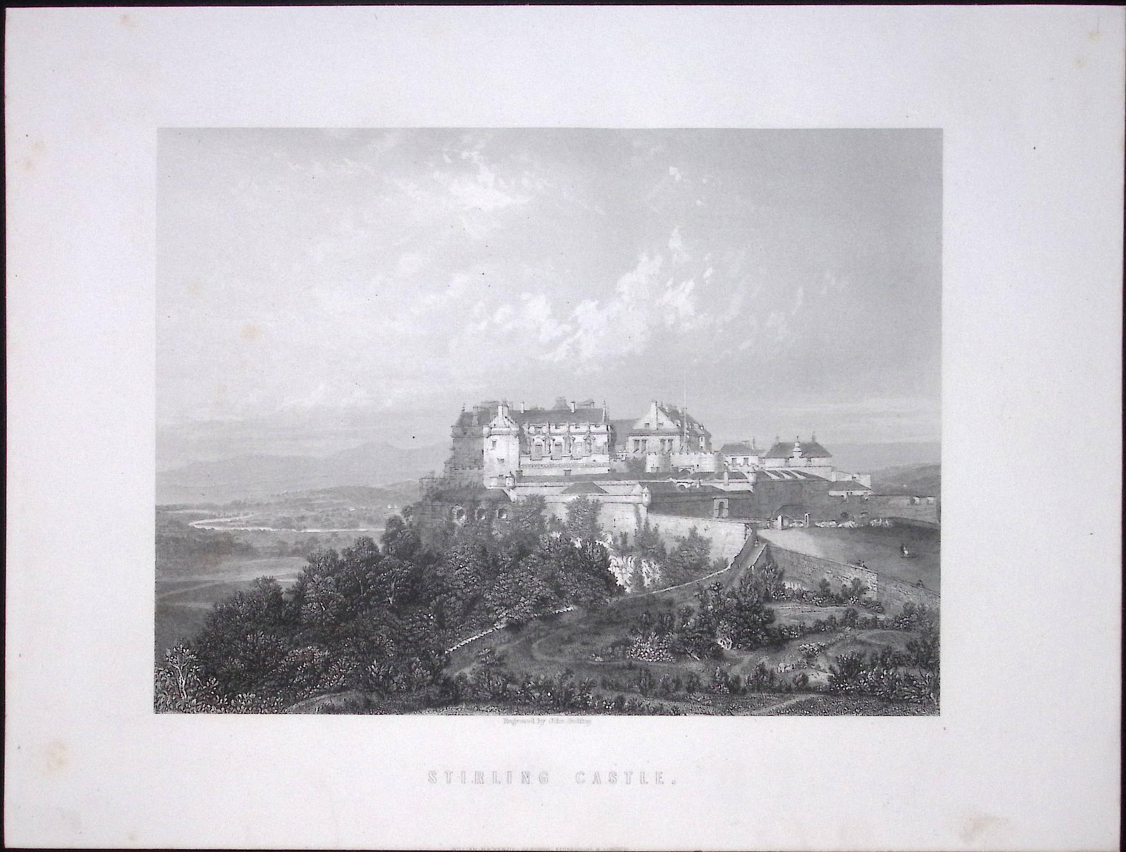 Stirling Castle Scotland Antique Victorian 152 Years-Old Engraving-9: Title: Stirling Castle Scotland Antique Victorian 152 Years-Old Engraving-9 Description: This Antique Print Was Removed from an Edition of. Tytler's History of Scot