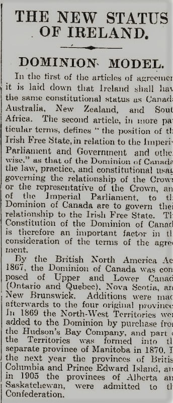 Ireland Peace Treaty, Michael Collins Agreed & Signed 1921 Irish War of Independence Rare Newspap... - 8