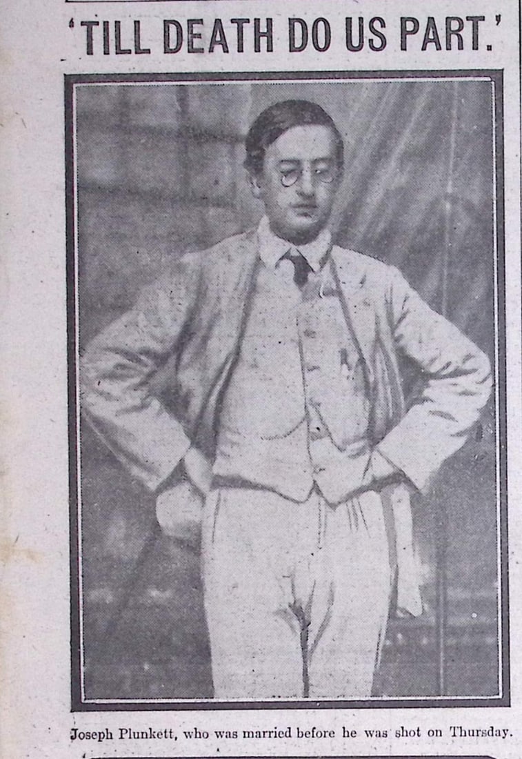 Ireland Easter Rising Plunkett & Gifford Marries ,Thomas Clarke & Sean MacDiarmada Executed. - 3