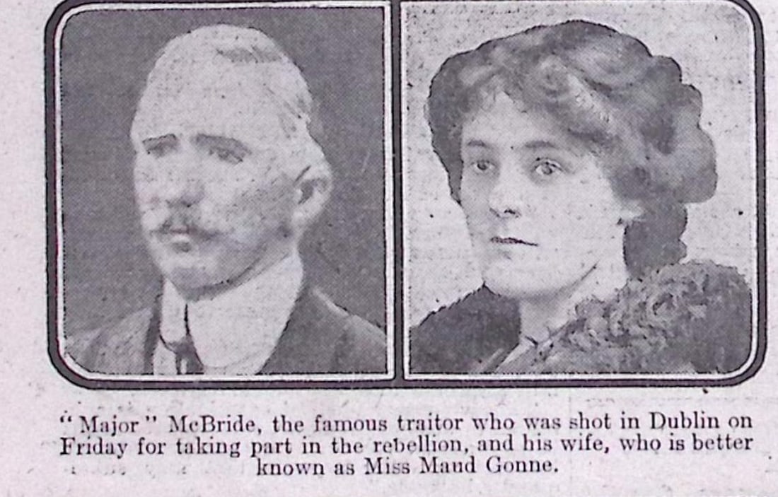 Ireland Easter Rising Plunkett & Gifford Marries ,Thomas Clarke & Sean MacDiarmada Executed. - 7