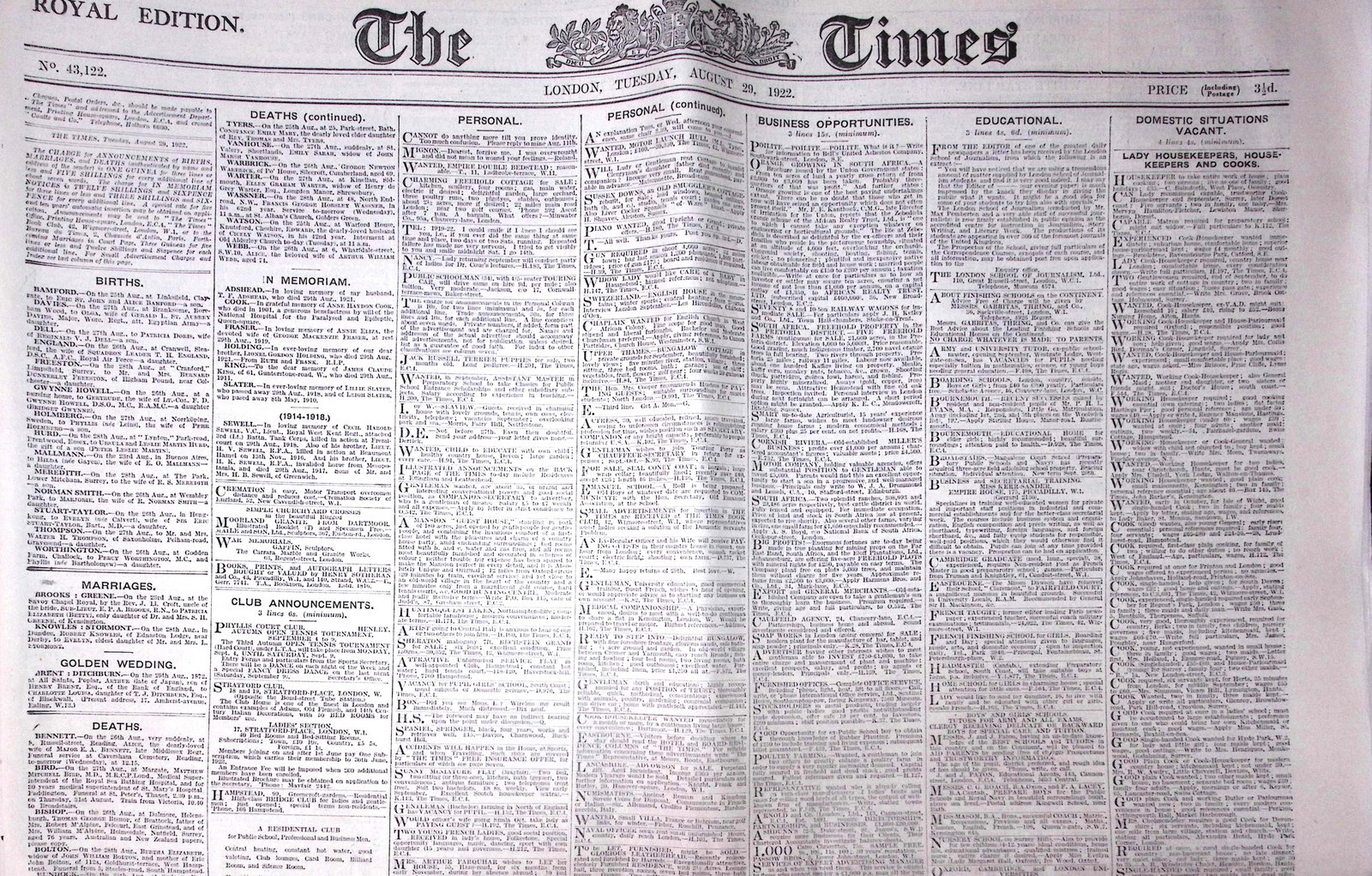 Michael Collins The Big Fella One Fifth of all Ireland Attends the Funeral 1922 Rare Newspaper - 11