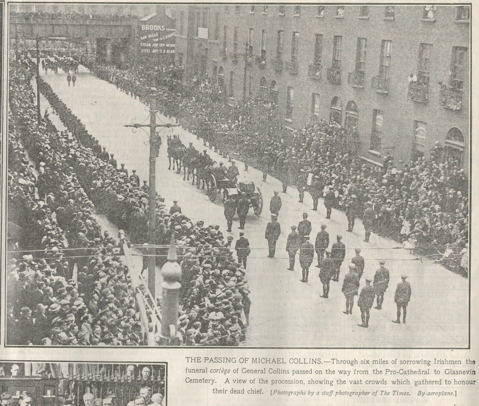 Michael Collins The Big Fella One Fifth of all Ireland Attends the Funeral 1922 Rare Newspaper - 2
