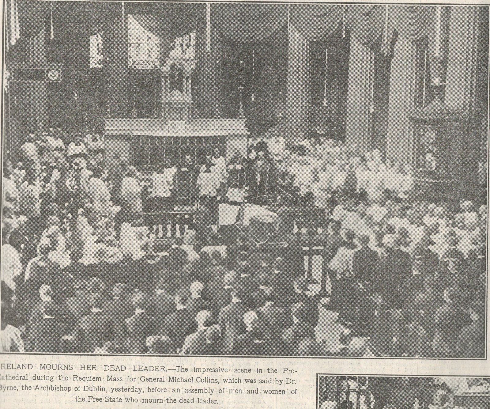 Michael Collins The Big Fella One Fifth of all Ireland Attends the Funeral 1922 Rare Newspaper - 3