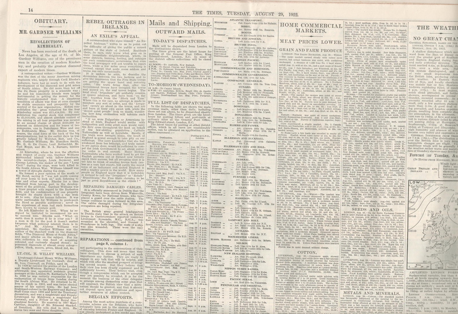 Michael Collins The Big Fella One Fifth of all Ireland Attends the Funeral 1922 Rare Newspaper - 8