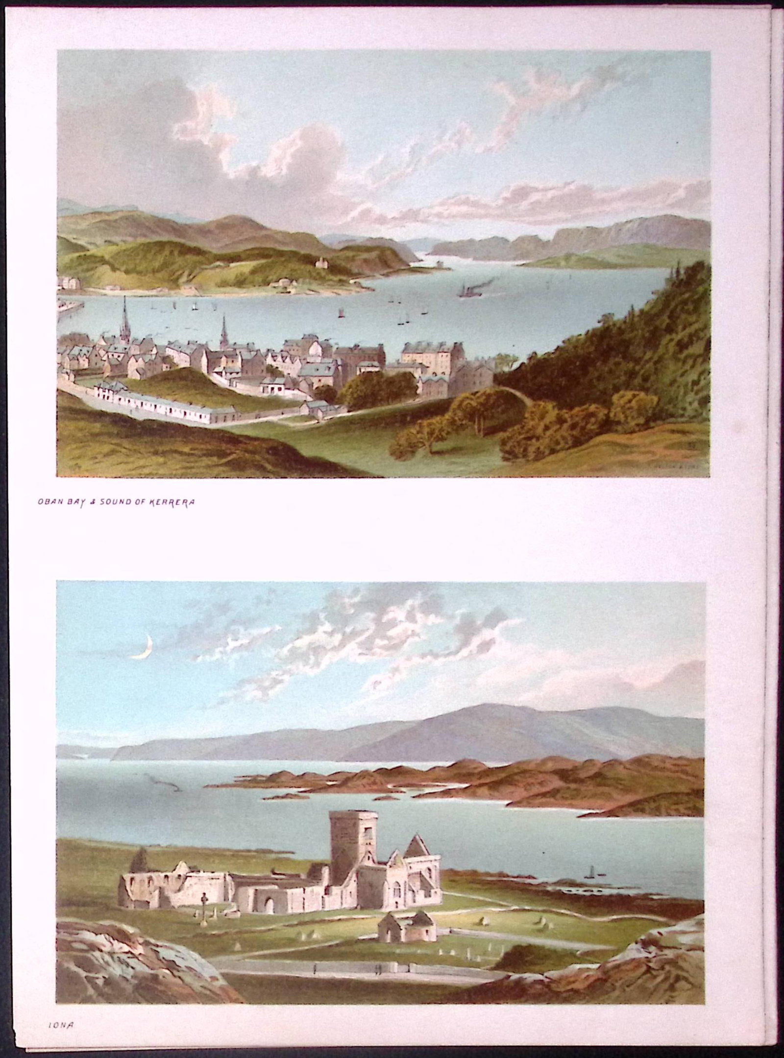 Scotland The Highlands Oban Bay & Sound of Kerrera Antique Print-47: Title: Scotland The Highlands Oban Bay & Sound of Kerrera Antique Print-47 Description: This Antique Illustration Has Been Removed from a First Edition of.
