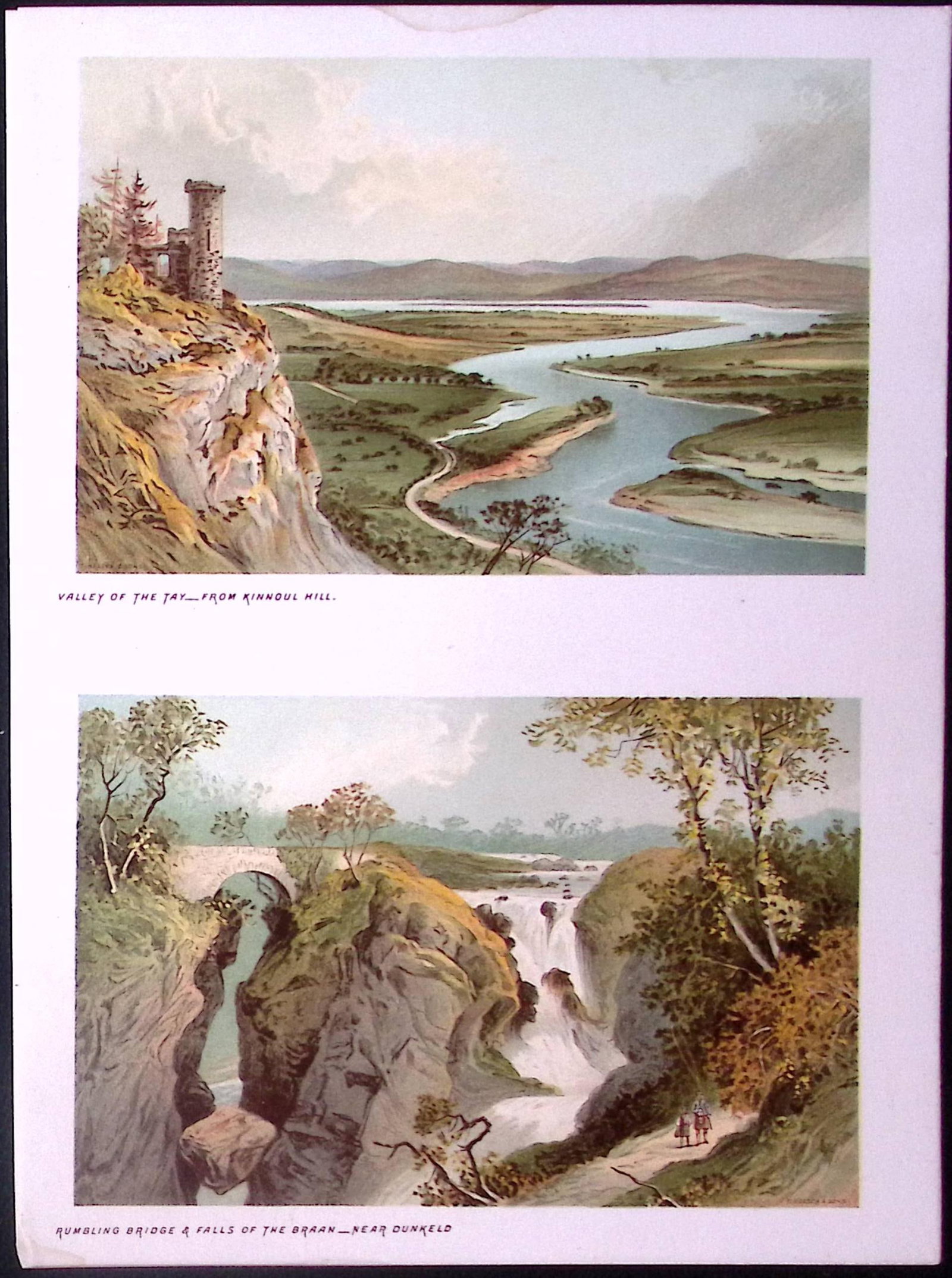 Scotland Valley of the Tay & Rumbling Bridge Antique Print-56: Title: Scotland Valley of the Tay & Rumbling Bridge Antique Print-56 Description: This Antique Illustration Has Been Removed from a First Edition of. Souvenir Of Scotland. Cities,