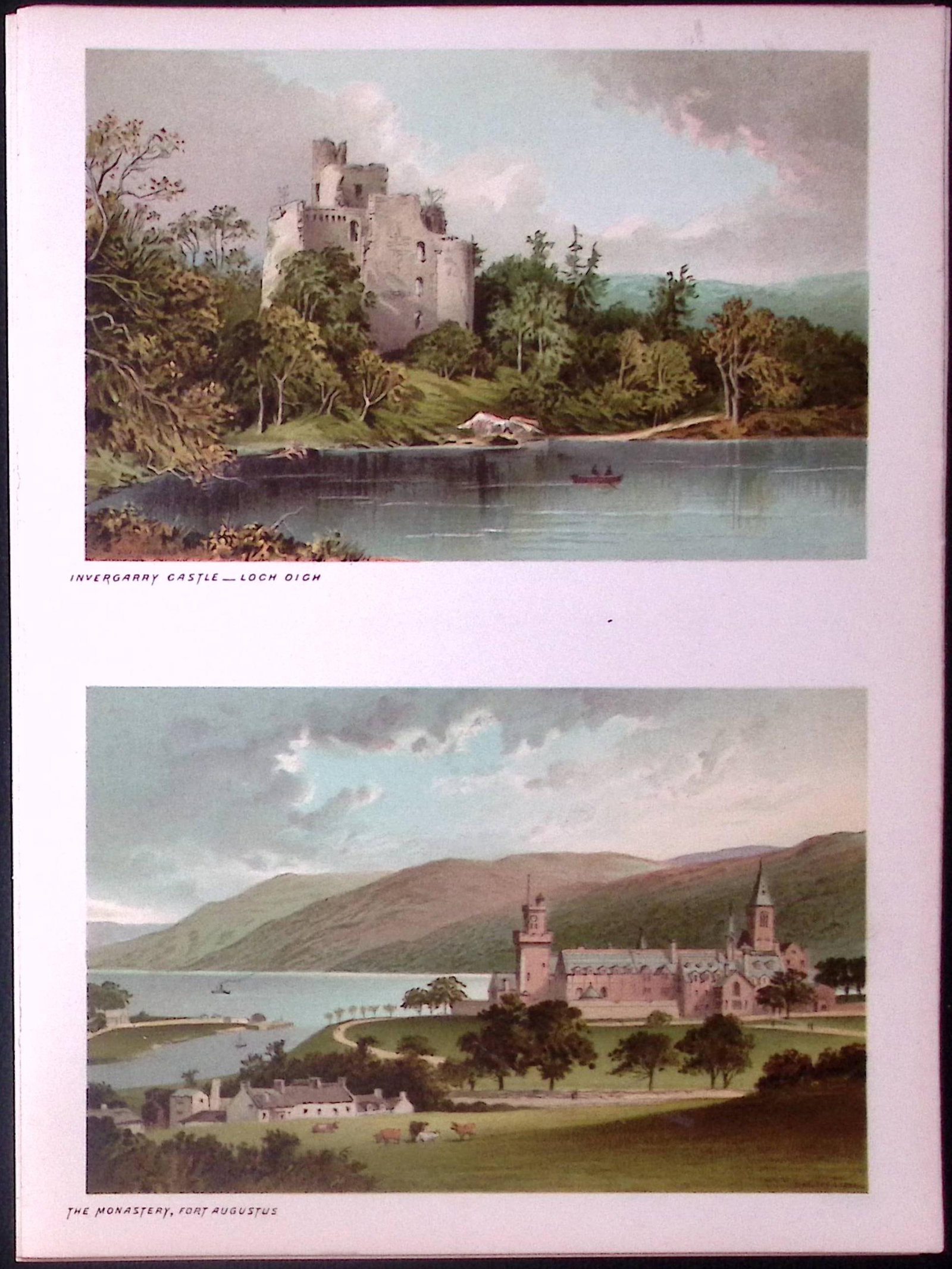 Scotland Highlands Fort Augustus & Invergarry Loch Oich Antique Print-51: Title: Scotland Highlands Fort Augustus & Invergarry Loch Oich Antique Print-51 Description: This Antique Illustration Has Been Removed from a First Edition of.