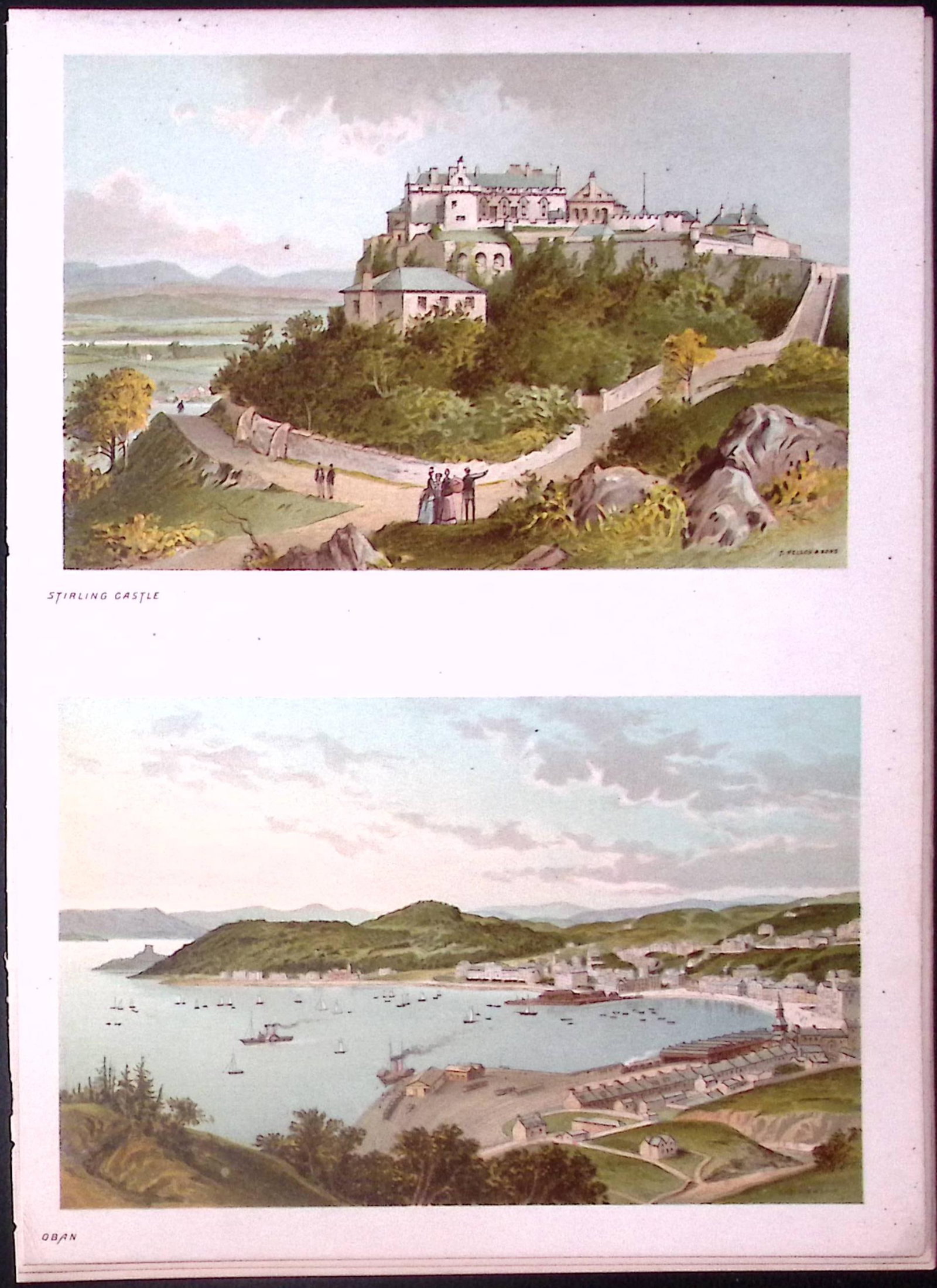 Scotland The Highlands Stirling Castle & Oban Antique Coloured Print-42: Title: Scotland The Highlands Stirling Castle & Oban Antique Coloured Print-42 Description: This Antique Illustration Has Been Removed from a First Edition of.