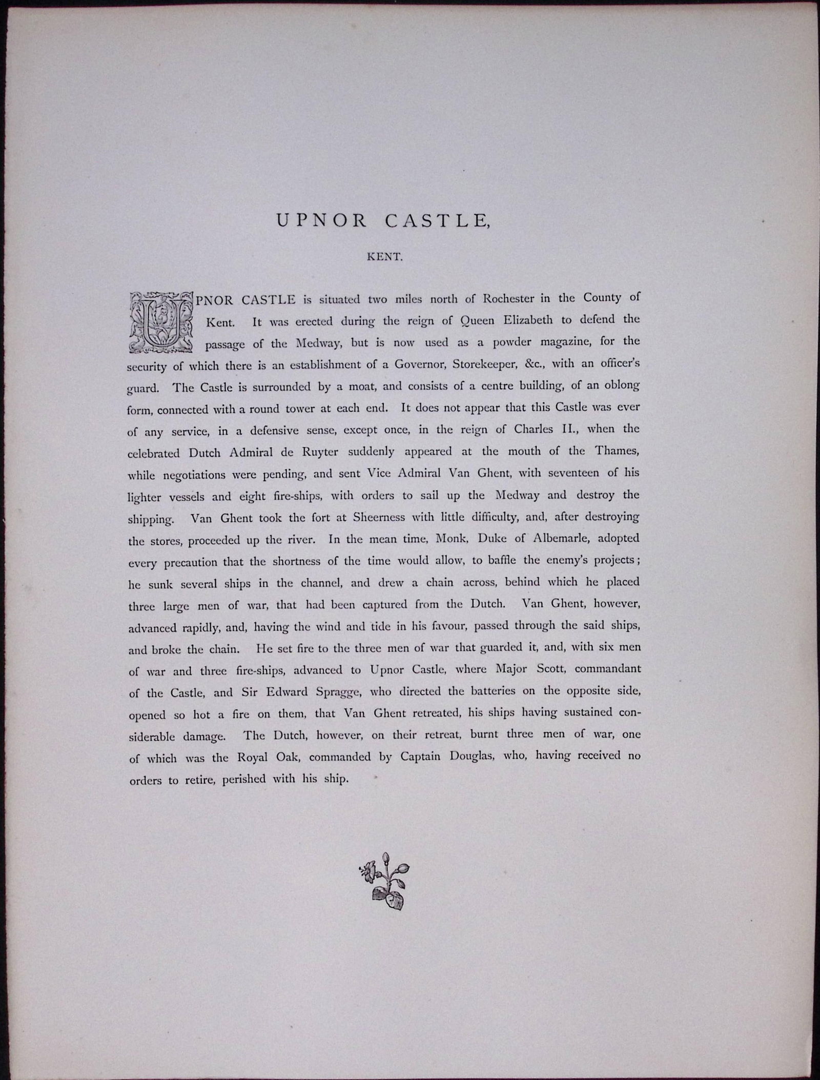 J.M.W Turner Rare “Upnor Castle Kent” 1873 Picturesque Views in England-21 - 2