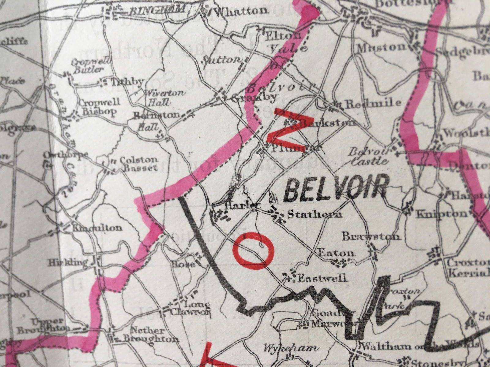 Antique 139 Years-Old Scarce Map Leicestershire 1885 Boundary Changes. - 4