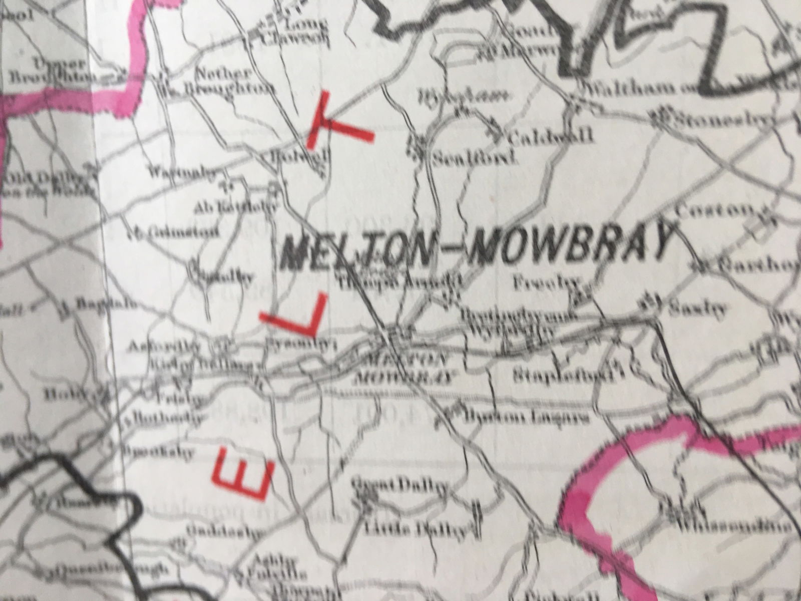 Antique 139 Years-Old Scarce Map Leicestershire 1885 Boundary Changes. - 5