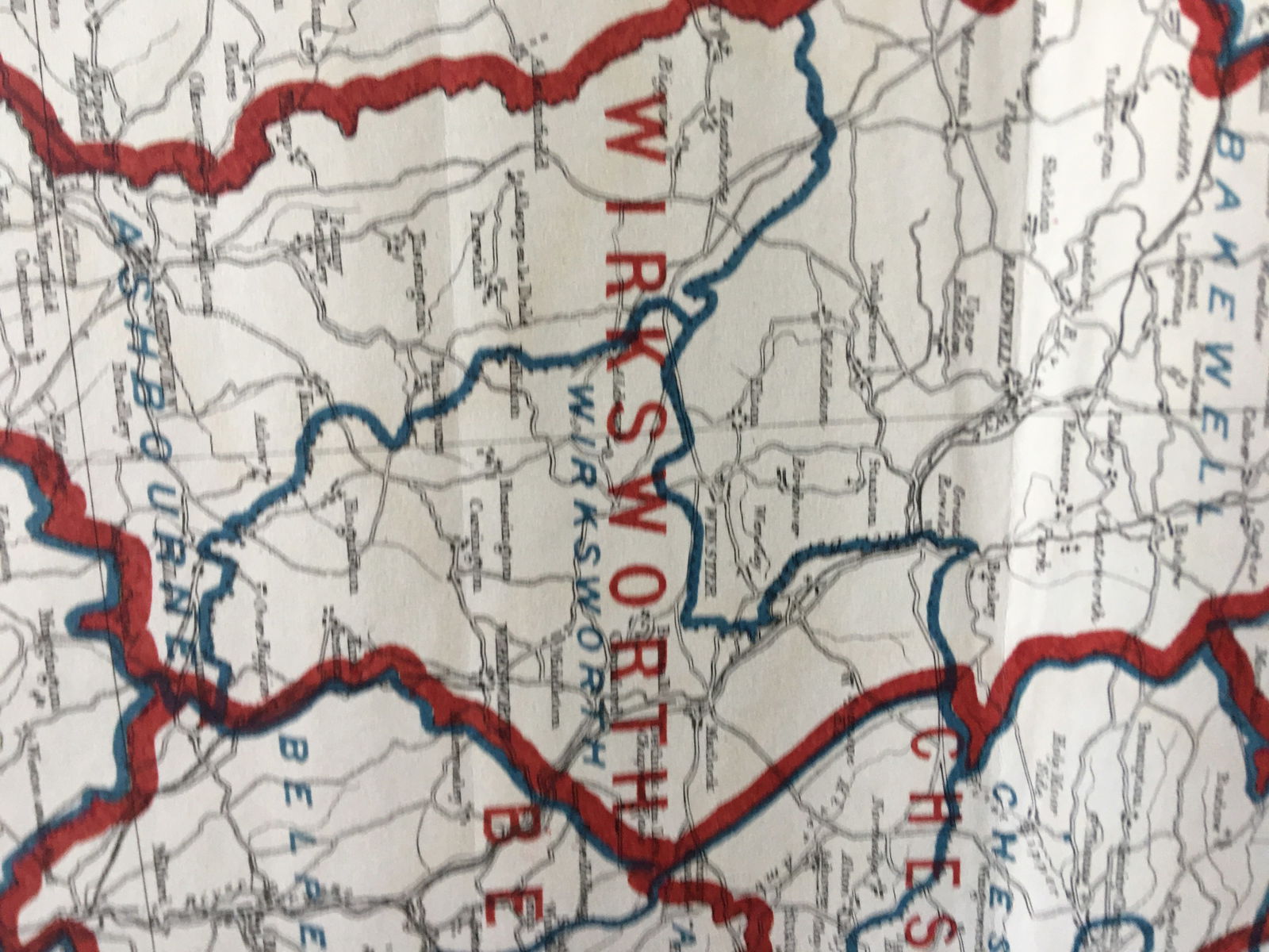 Antique 139 Years-Old Scarce Map Derbyshire 1885 Boundary Changes. - 3