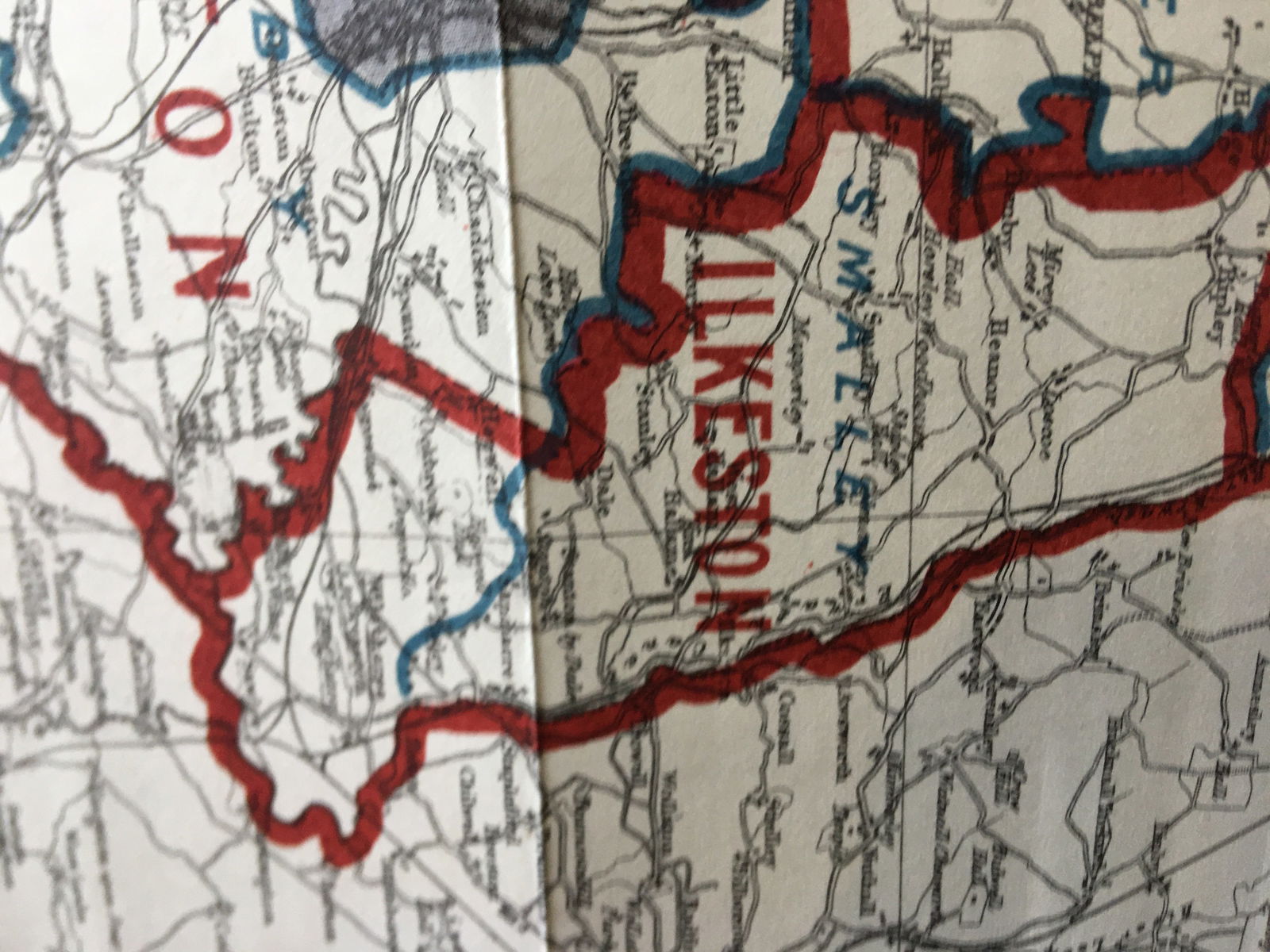 Antique 139 Years-Old Scarce Map Derbyshire 1885 Boundary Changes. - 6