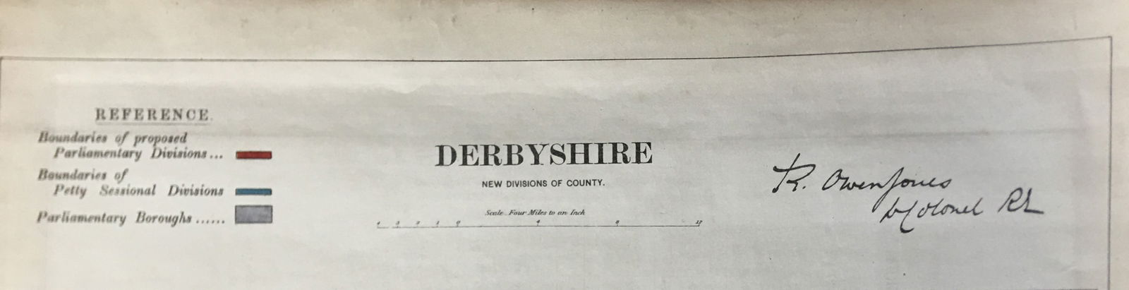 Antique 139 Years-Old Scarce Map Derbyshire 1885 Boundary Changes. - 8