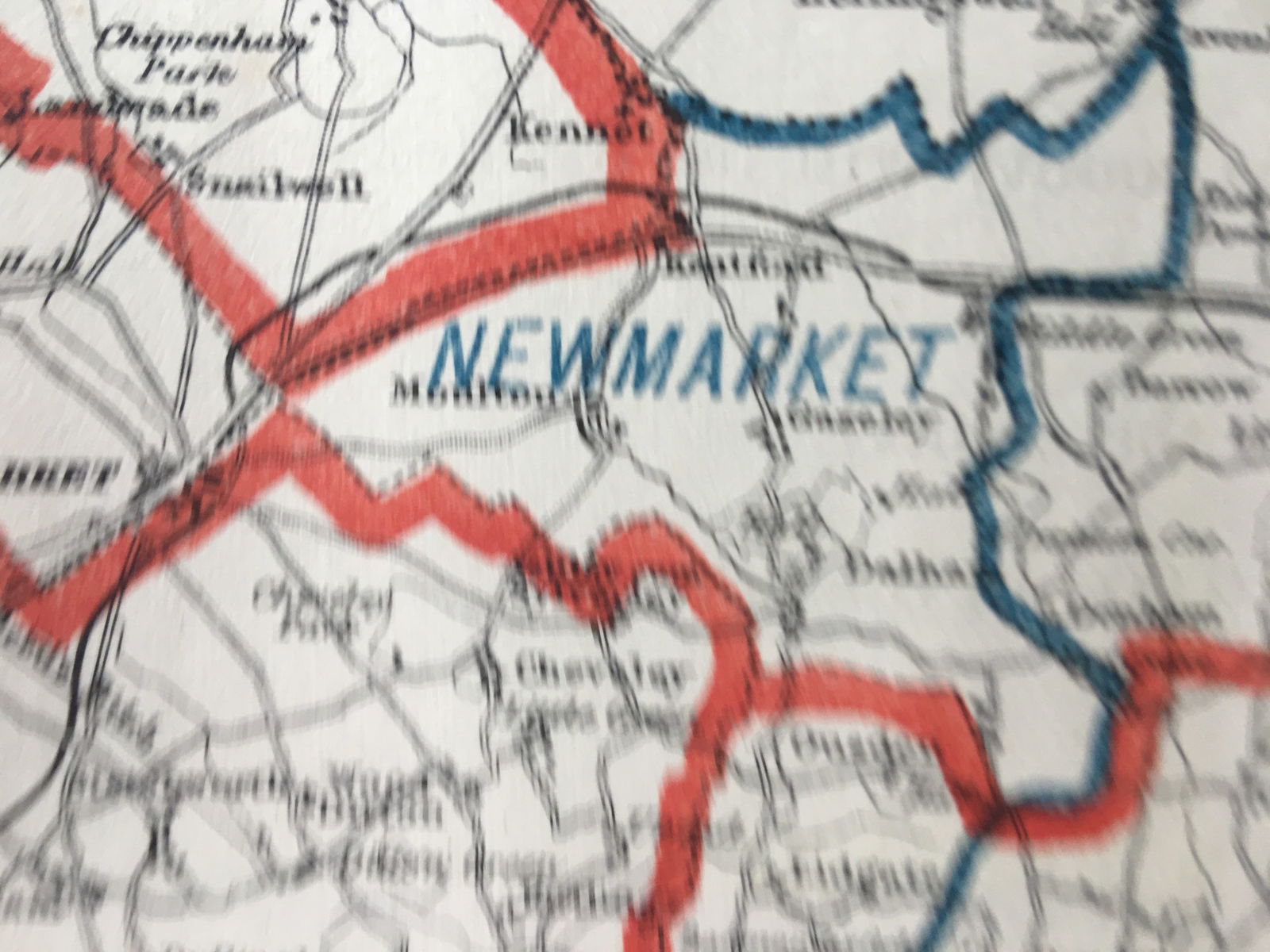 Antique 139 Years-Old Scarce Map County Suffolk 1885 Boundary Changes. - 5
