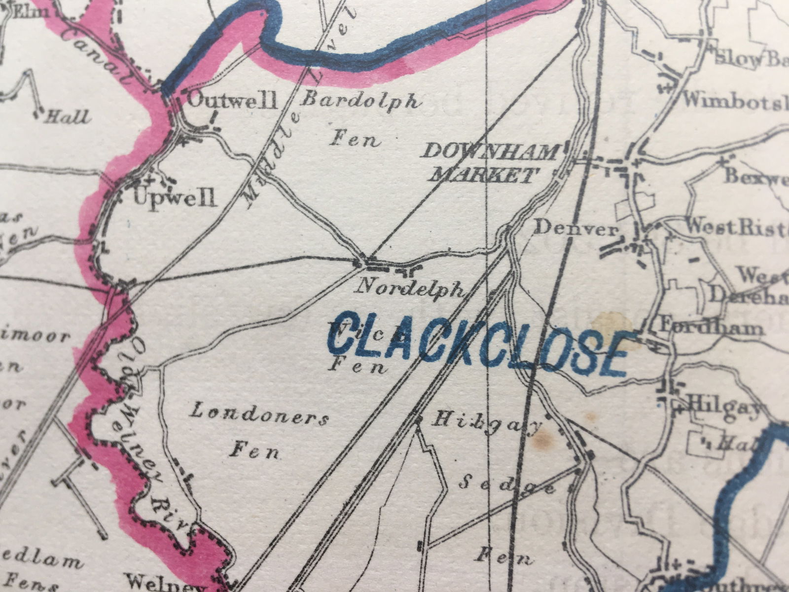 Antique 139 Years-Old Scarce Map County Norfolk 1885 Boundary Changes. - 6