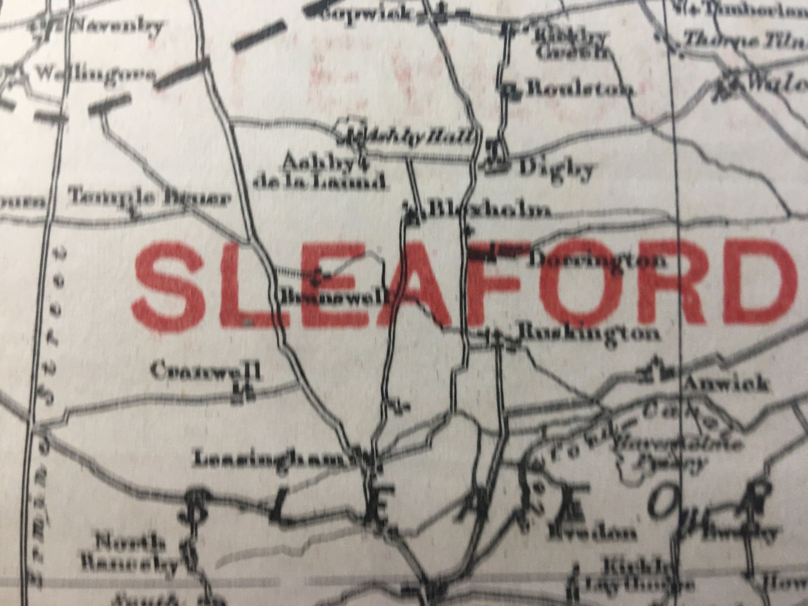 Antique 139 Years-Old Scarce Map Lincolnshire 1885 Boundary Changes. - 4
