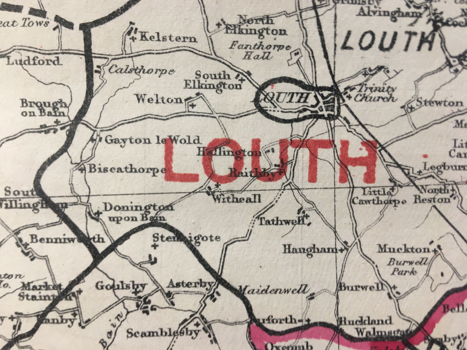 Antique 139 Years-Old Scarce Map Lincolnshire 1885 Boundary Changes. - 6