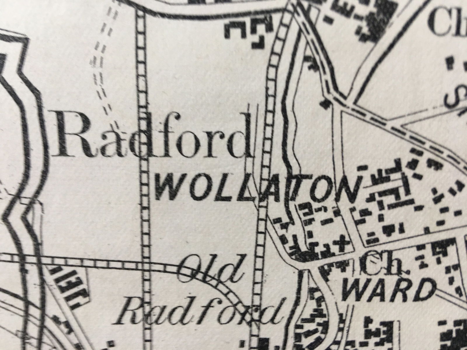 Antique 139 Years-Old Scarce Map City of Nottingham 1885 Boundary Changes. - 7