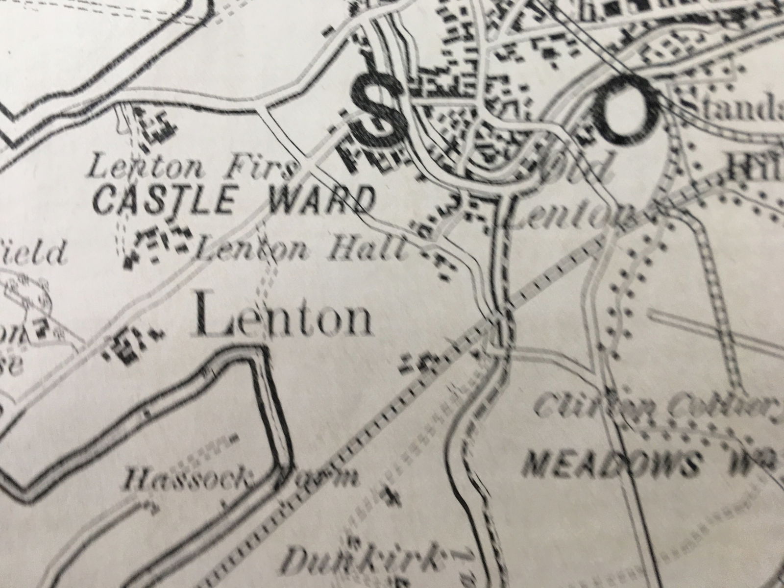 Antique 139 Years-Old Scarce Map City of Nottingham 1885 Boundary Changes. - 8