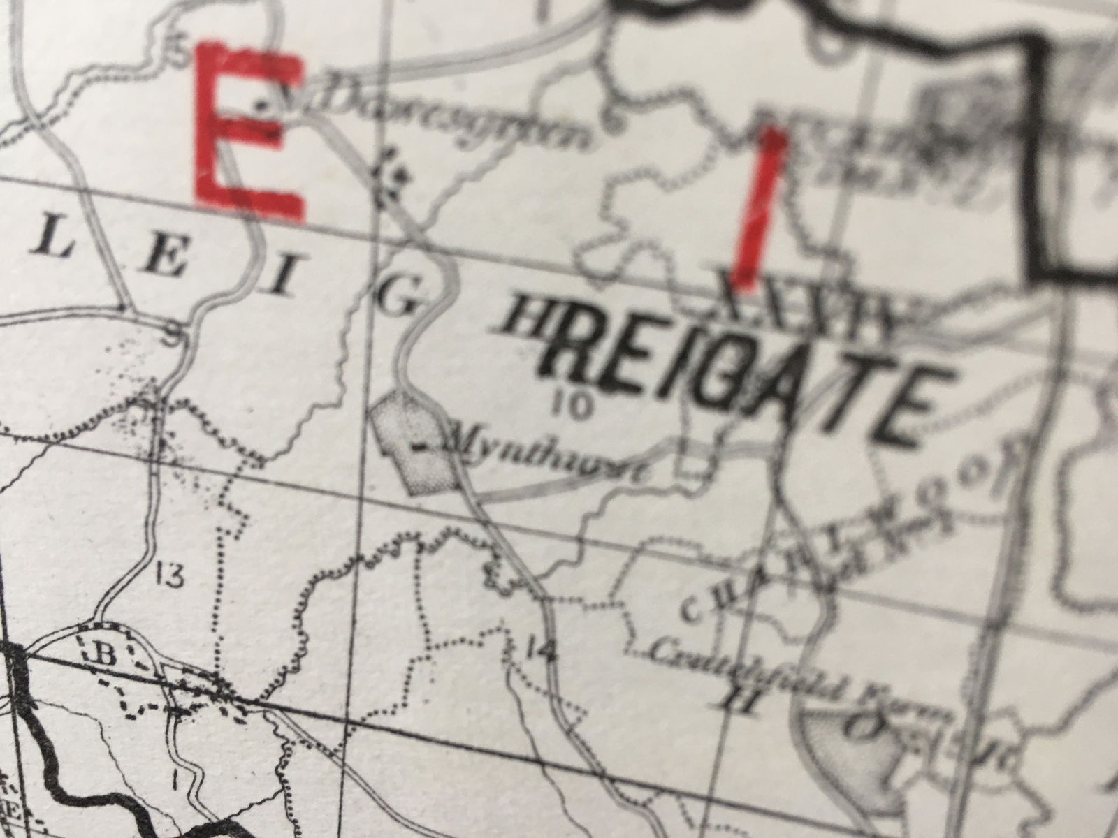 Antique 139 Years-Old Scarce Map County Surrey 1885 Boundary Changes. - 9