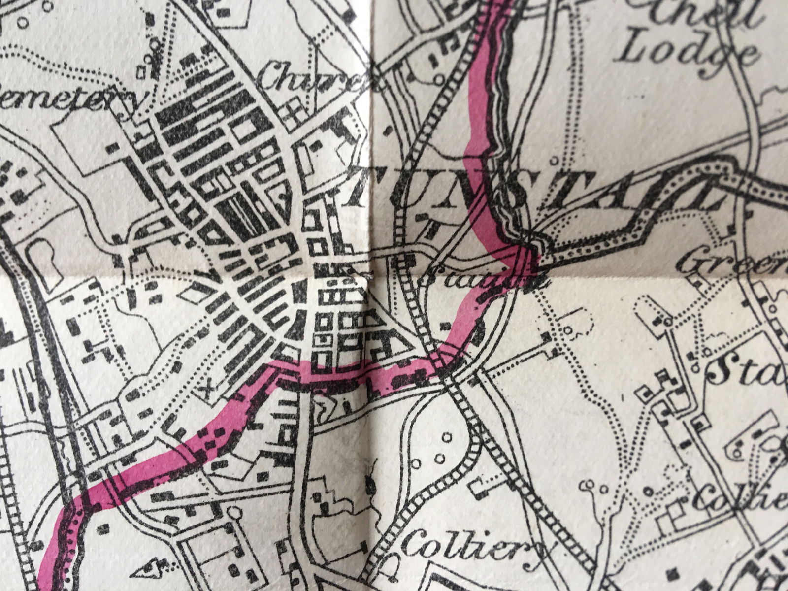 Antique 139 Years-Old Scarce Map Stoke On Trent 1885 Boundary Changes. - 5
