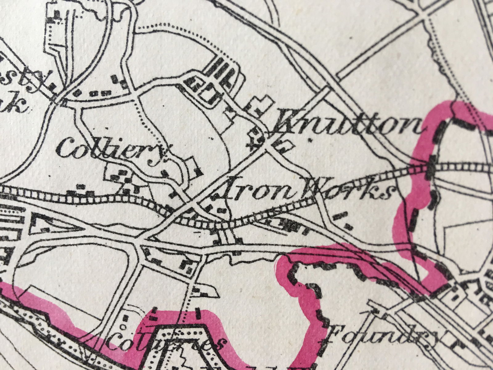 Antique 139 Years-Old Scarce Map Stoke On Trent 1885 Boundary Changes. - 8