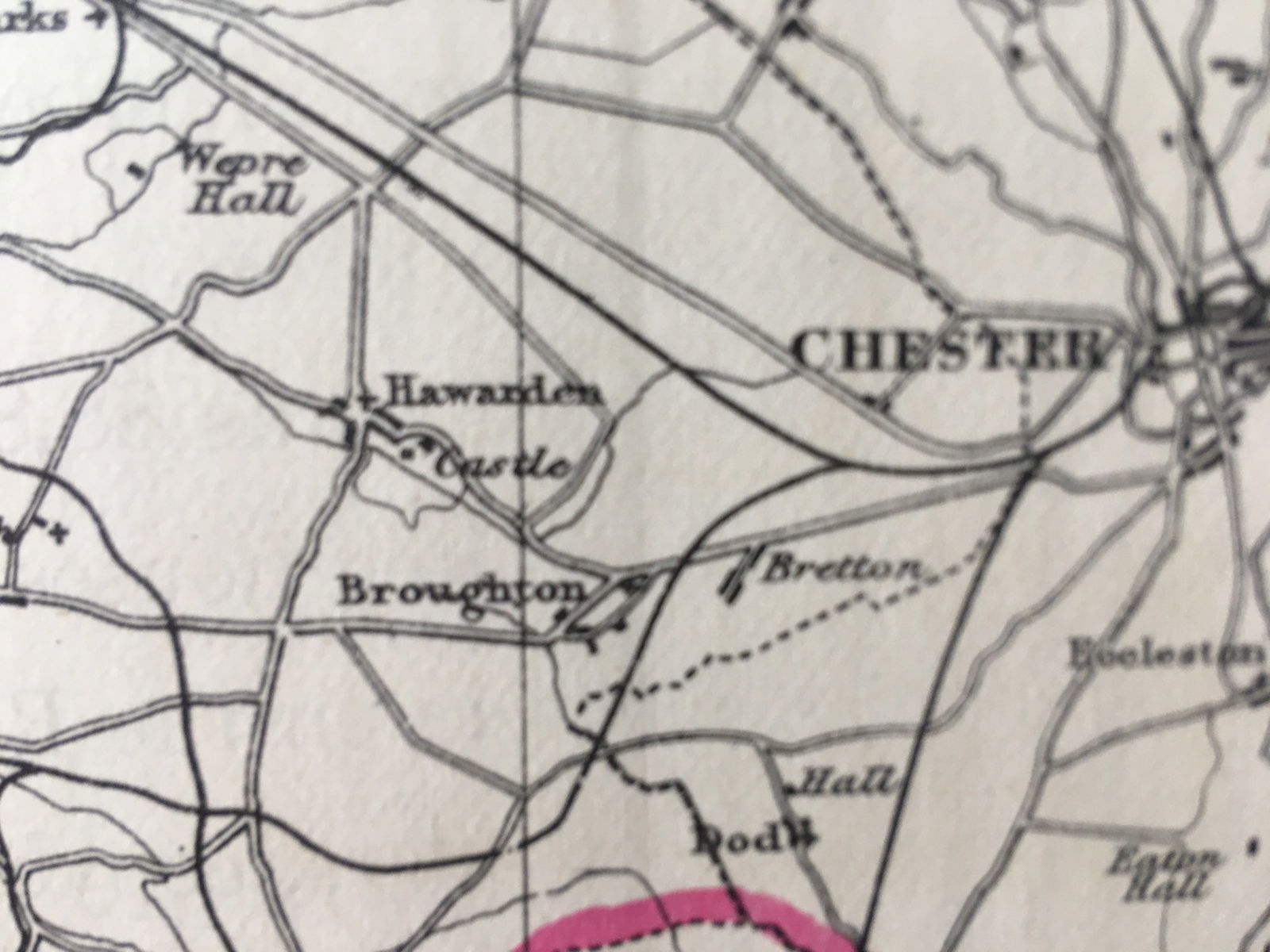 Antique 139 Years-Old Scarce Map Denbighshire 1885 Boundary Changes. - 6