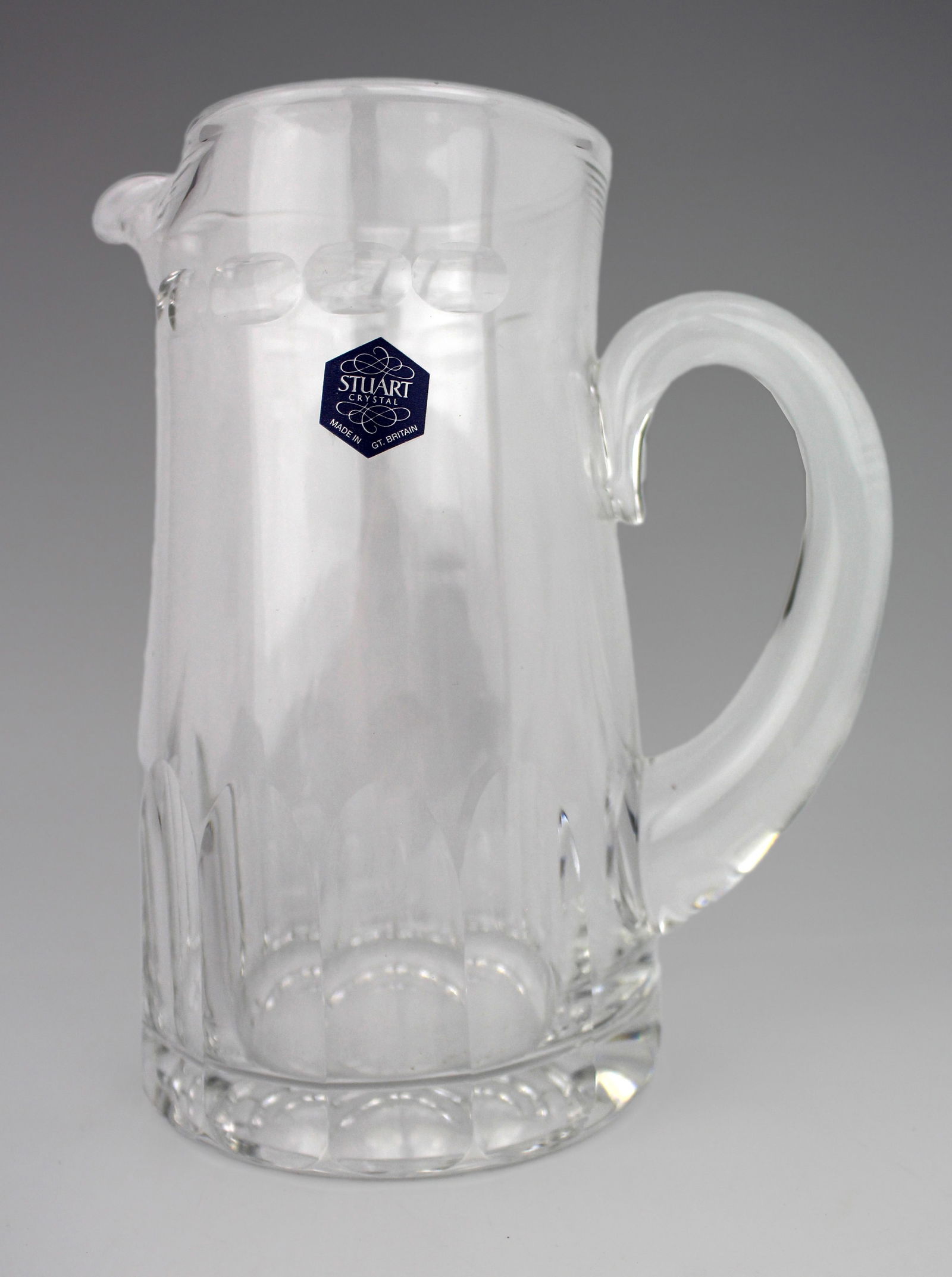 Stuart Cut Glass Crystal Thumb Slice Jug - 2