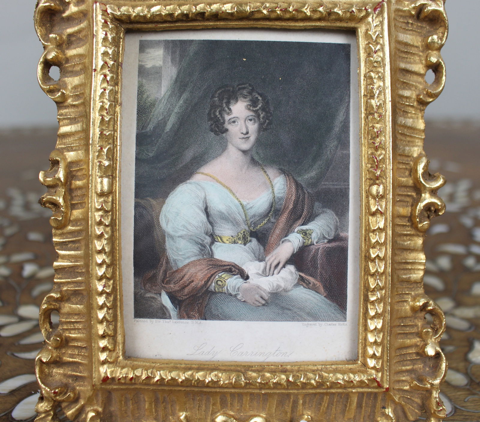 Early 19th Century Coloured Mezzotint in Gilt Frame - 2