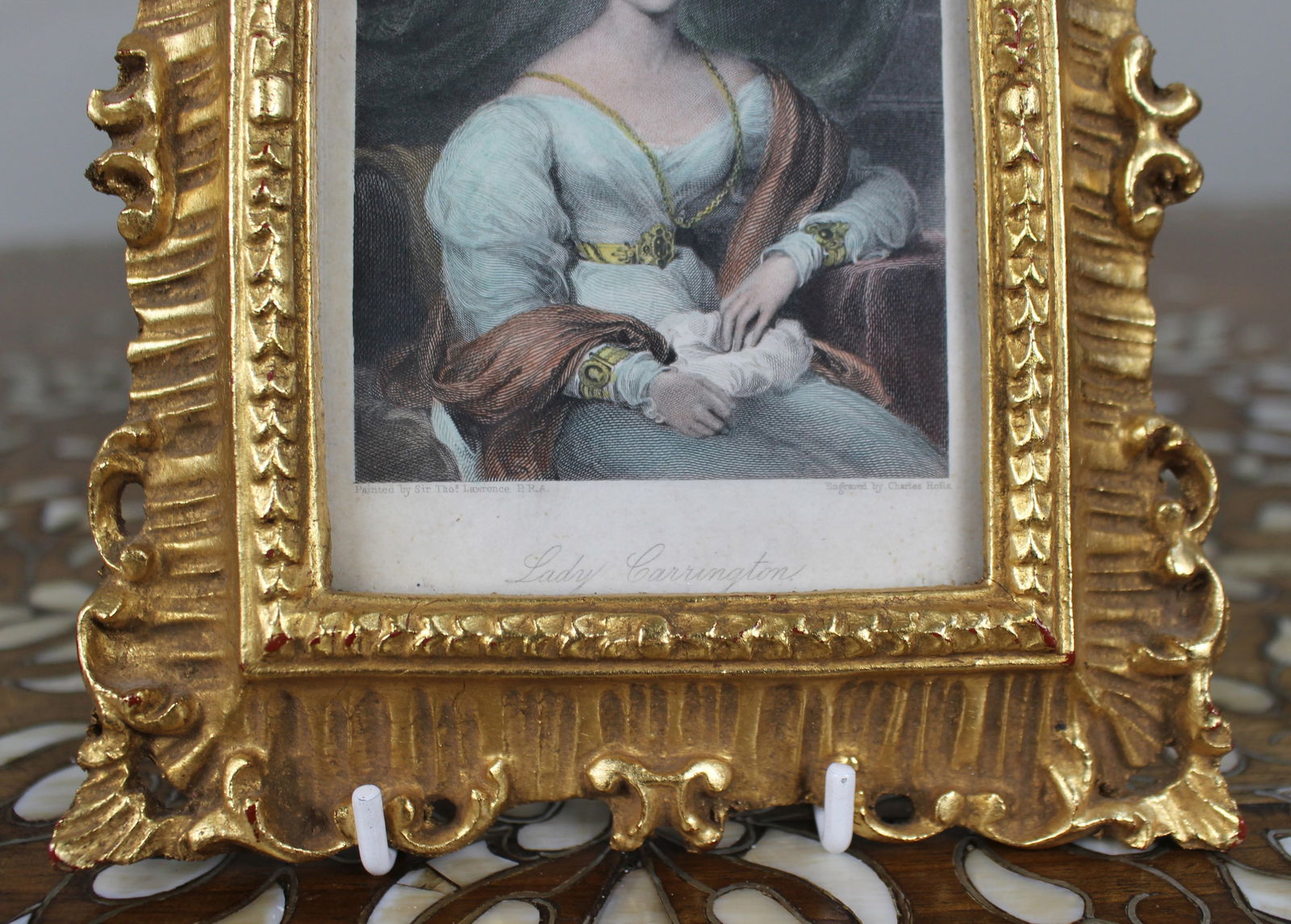 Early 19th Century Coloured Mezzotint in Gilt Frame - 3