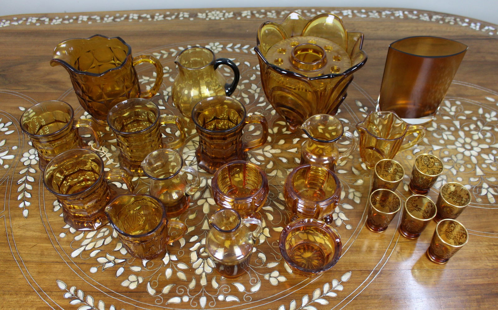 Collection of Amber Glass - 2